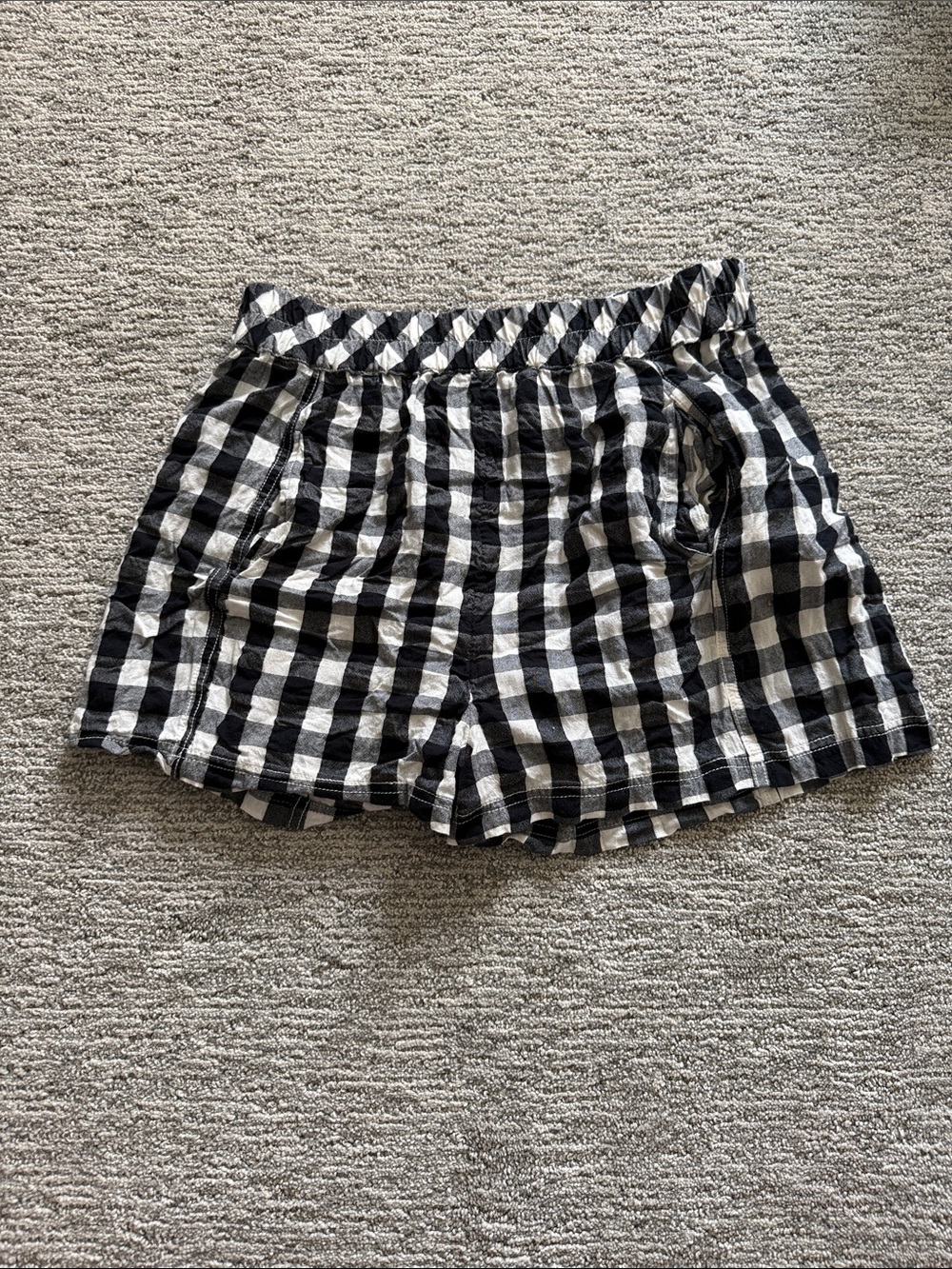 Free People Get Free Seersucker Pull-On Shorts